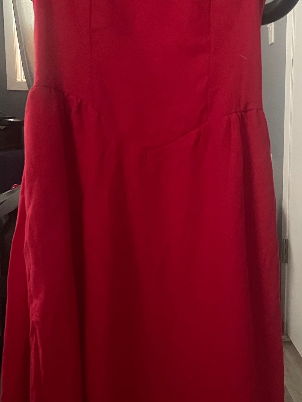Red Women's Skirt - Classic A-Line Style